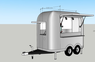 Airstream Trailer PSS3021, der kultige Food- und Verkaufsanhänger